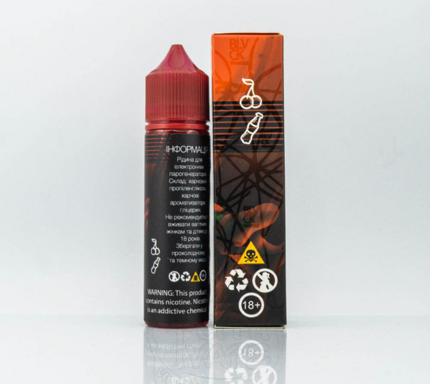 Рідина Black Triangle Organic Cola Cherry 60ml 1.5mg на органічному нікотині зі смаком вишневої коли