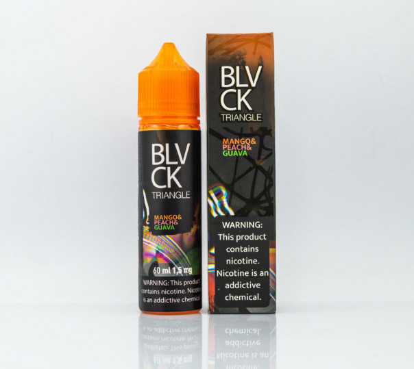 Жидкость Black Triangle Organic Mango Peach Guava 60ml 0mg без никотина со вкусом манго, персика и гуавы