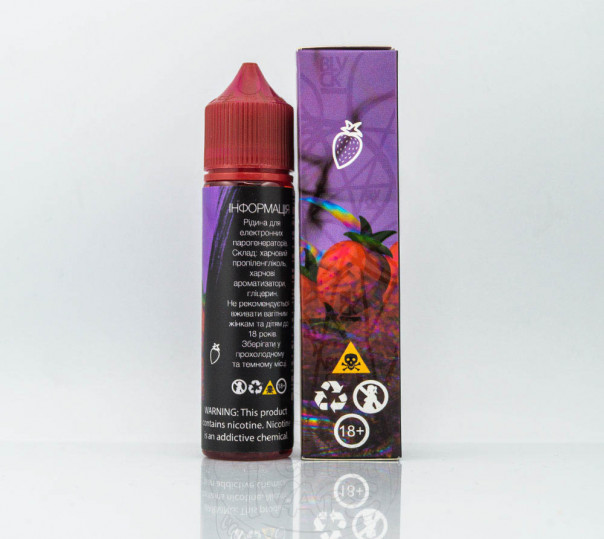 Рідина Black Triangle Organic Strawberry 60ml 0mg без нікотину зі смаком полуниці