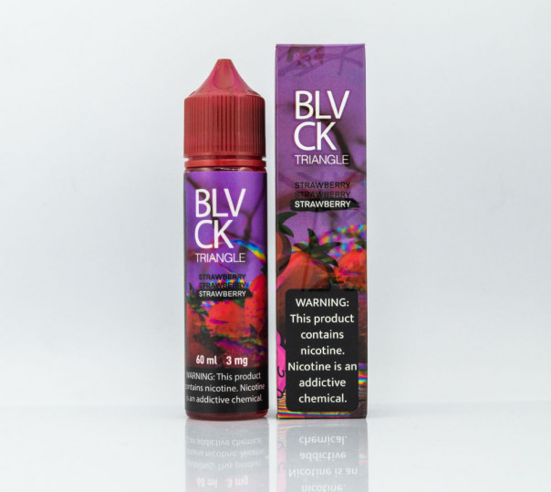 Рідина Black Triangle Organic Strawberry 60ml 0mg без нікотину зі смаком полуниці