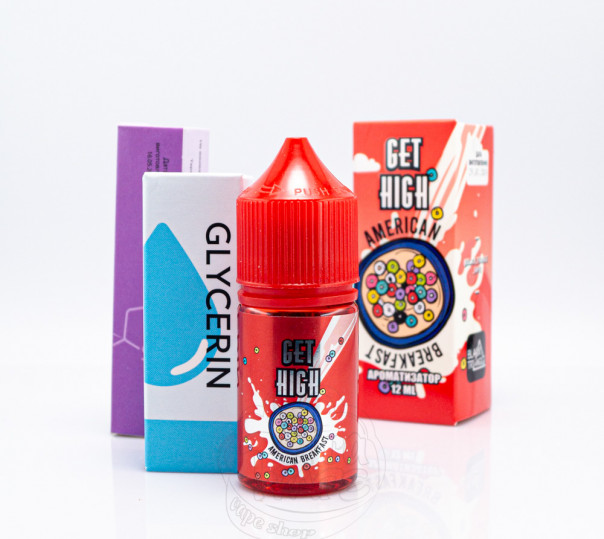 Жидкость Get High Salt American Breakfast 30ml 50mg со вкусом сухого завтрака (набор компонентов)