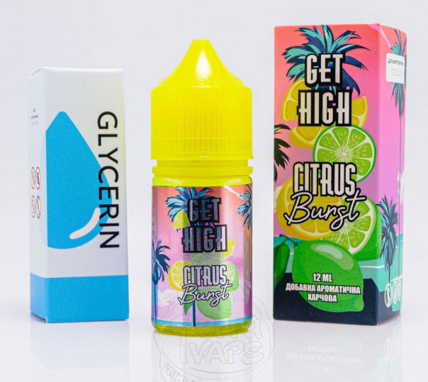 Рідина Get High Salt Citrus Burst 30ml 50mg зі смаком цитрусового міксу (набор компонентов)