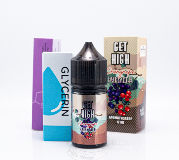 Рідина Get High Salt Crangrape Fairytale 30ml 30mg зі смаком журавлини та винограду з холодком (набор компонентов)