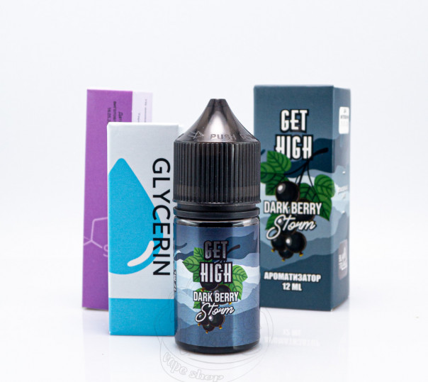 Рідина Get High Salt Dark Berry Storm 30ml 50mg зі смаком смородини з холодком (набор компонентов)