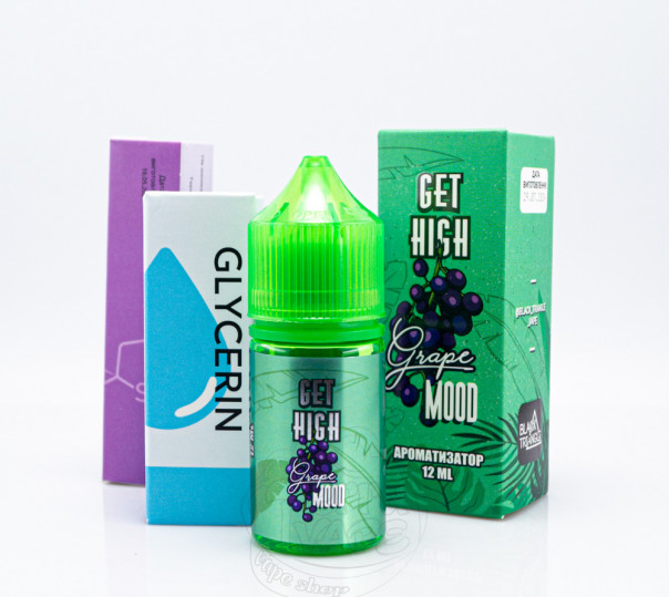 Рідина Get High Salt Grape Mood 30ml 30mg зі смаком винограду з холодком (набор компонентов)