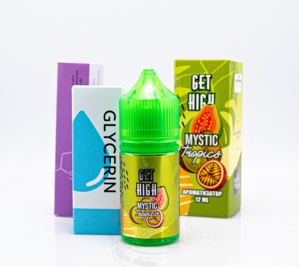 Рідина Get High Salt Mystic Tropics 30ml 50mg зі смаком маракуйї, ківі та гуави з холодком (набор компонентов)