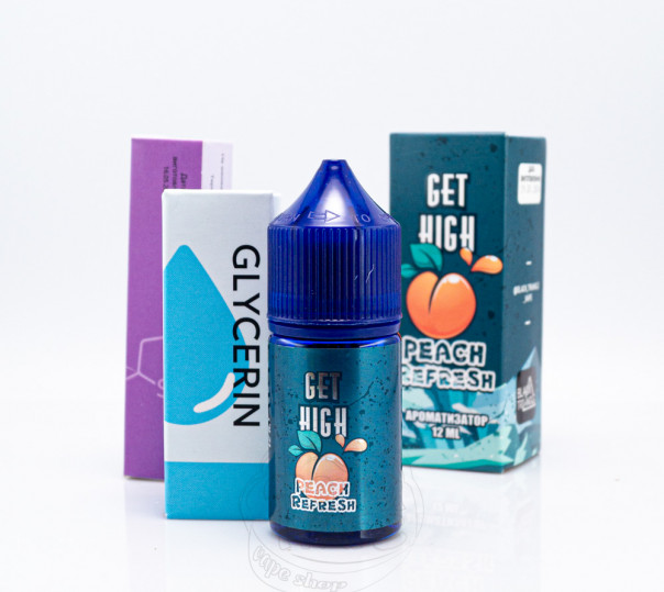 Жидкость Get High Salt Peach Refresh 30ml 30mg со вкусом персика с холодком (набор компонентов)