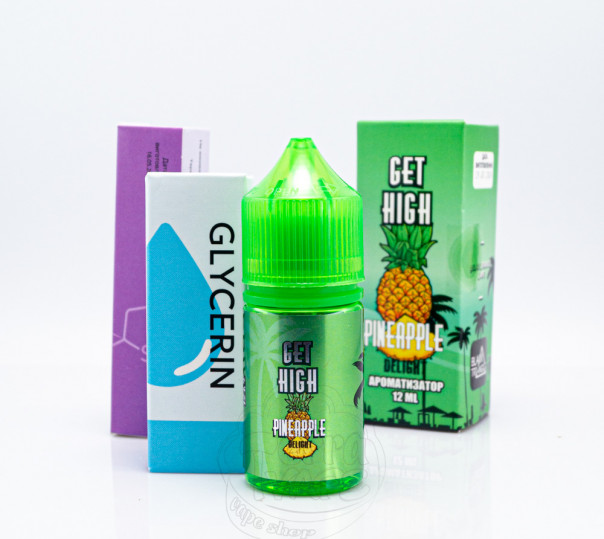 Рідина Get High Salt Pineapple Delight 30ml 30mg зі смаком ананасу з холодком (набор компонентов)