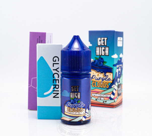 Рідина Get High Salt Purple Clouds 30ml 30mg зі смаком чорничного чизкейку (набор компонентов)