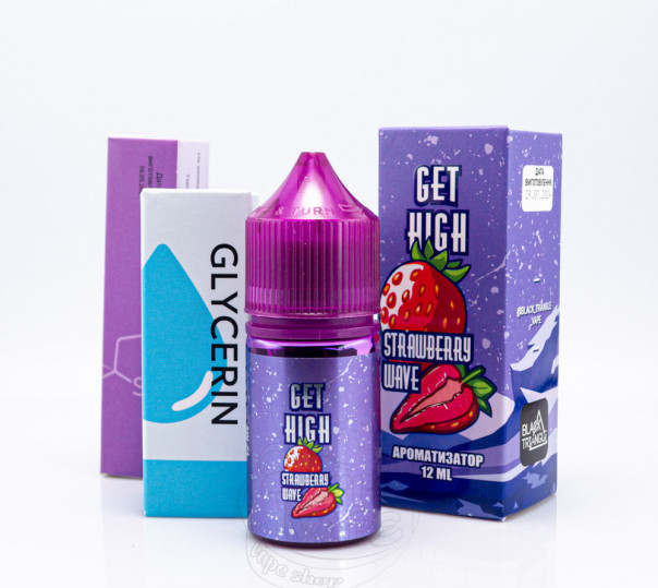 Жидкость Get High Salt Strawberry Wave 50ml 30mg со вкусом клубники с холодком (набор компонентов)