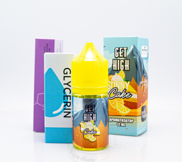 Рідина Get High Salt Sunny Cake 30ml 50mg зі смаком лимонного пирога (набор компонентов)