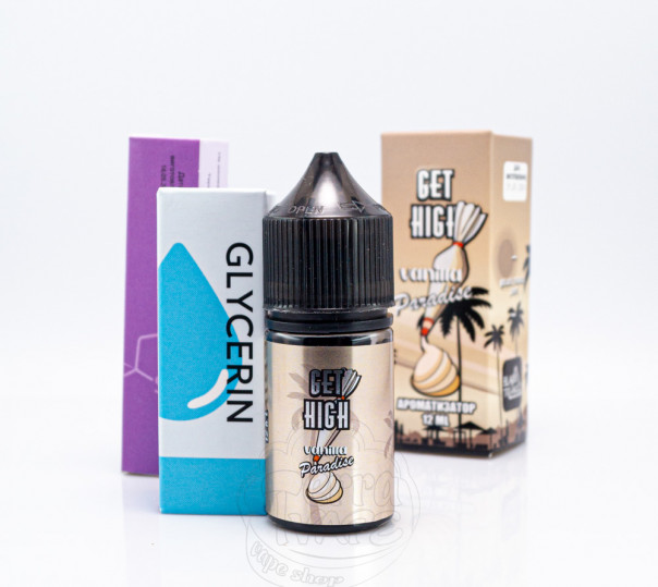 Жидкость Get High Salt Vanilla Paradise 30ml 30mg со вкусом ванильного крема (набор компонентов)