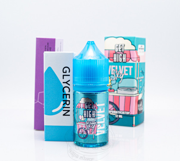 Рідина Get High Salt Velvet Sky 30ml 30mg зі смаком солодкої вати з холодком (набор компонентов)