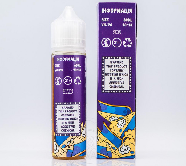 Жидкость Mad Breakfast Organic Blueberry Pie 60ml 0mg без никотина со вкусом черничного пирога