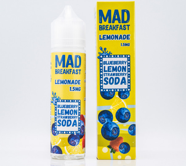 Жидкость Mad Breakfast Organic Lemonade 60ml 3mg на органическом никотине со вкусом черничного лимонада