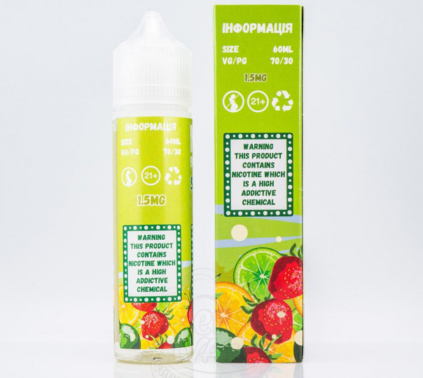 Жидкость Mad Breakfast Organic Squash 60ml 3mg на органическом никотине со вкусом клубничного лимонада