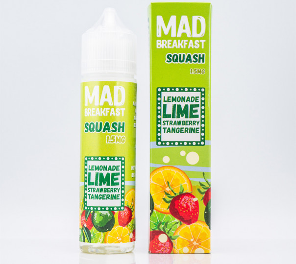 Жидкость Mad Breakfast Organic Squash 60ml 1.5mg на органическом никотине со вкусом клубничного лимонада