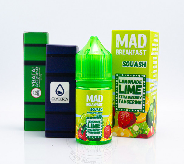 Рідина Mad Breakfast Salt Squash 30ml 50mg зі смаком цитрусового лимонаду (набір компонентів)