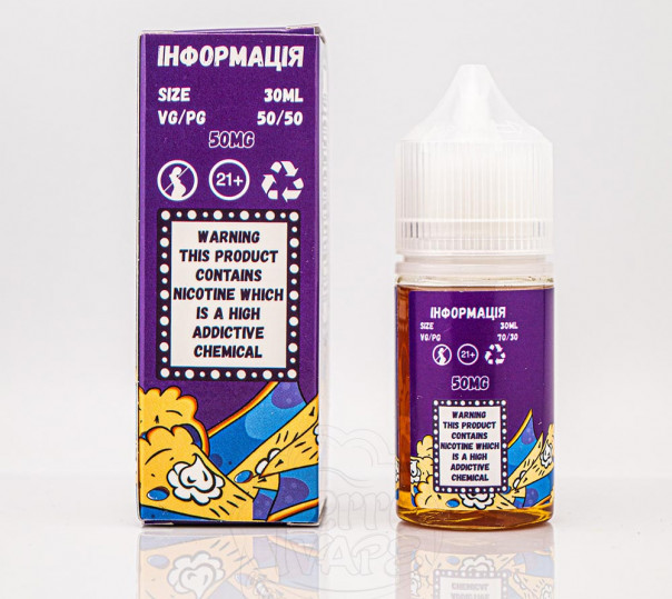 Жидкость Mad Breakfast Salt Blueberry Pie 30ml 65mg на солевом никотине со вкусом черничного пирога