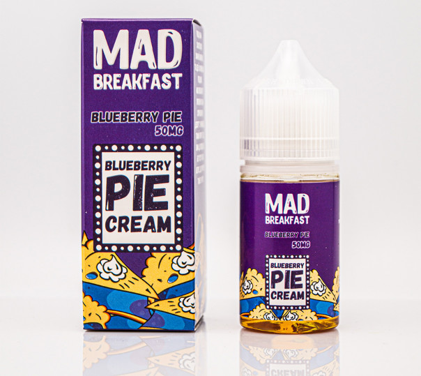 Жидкость Mad Breakfast Salt Blueberry Pie 30ml 65mg на солевом никотине со вкусом черничного пирога