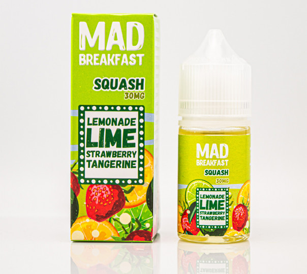 Рідина Mad Breakfast Salt Squash 30ml 65mg на сольовому нікотині зі смаком цитрусового лимонаду