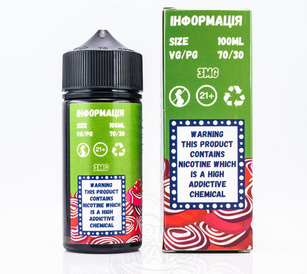 Рідина Mad Dinner Organic Marmelade 100ml 1.5mg на органічному нікотині зі смаком мармеладу