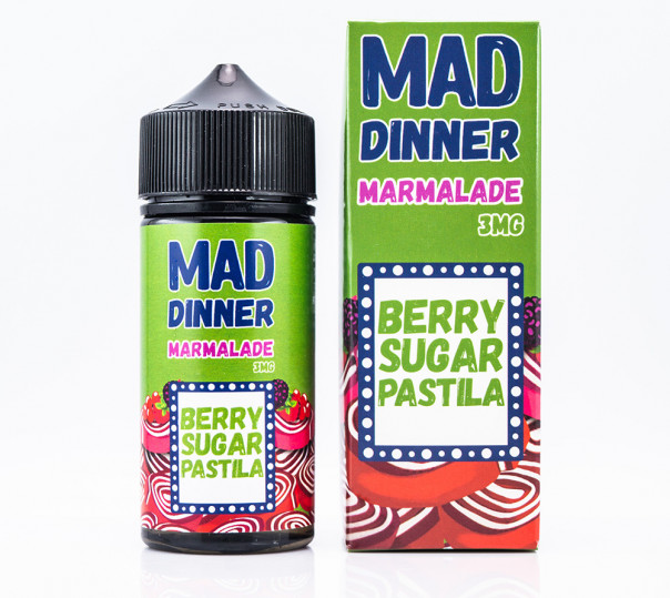 Жидкость Mad Dinner Organic Marmelade 100ml 1.5mg на органическом никотине со вкусом мармелада