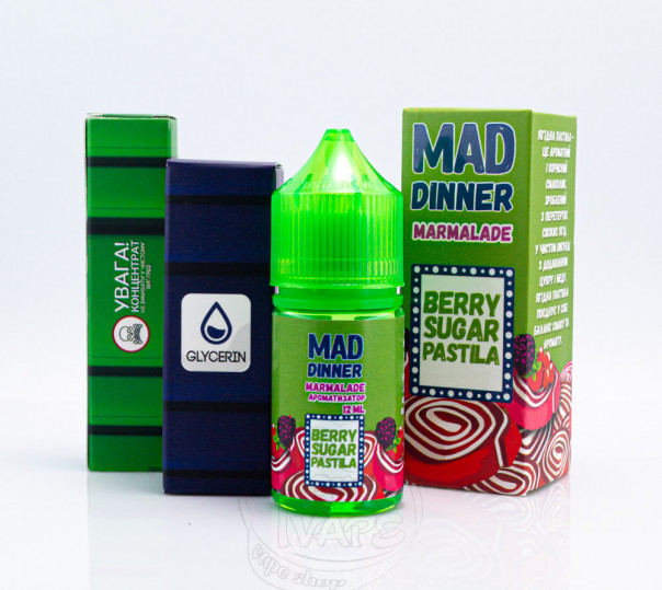 Рідина Mad Dinner Salt Marmalade 30ml 30mg зі смаком мармеладу (набір компонентів)