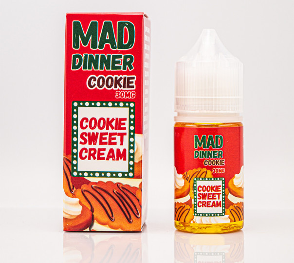 Жидкость Mad Dinner Salt Cookie 30ml 65mg на солевом никотине со вкусом печенья