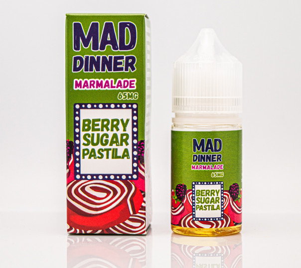 Рідина Mad Dinner Salt Marmalade 30ml 65mg на сольовому нікотині зі смаком мармеладу