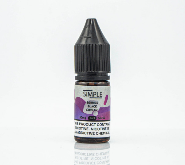 Жидкость Simple Salt Berries Black Currant 10ml 50mg на солевом никотине со вкусом черной смородины