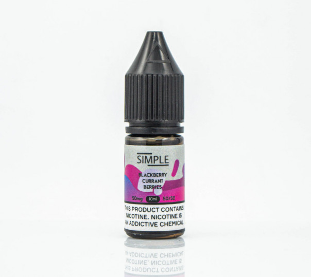 Рідина Simple Salt Blackberry Currant Berries 10ml 50mg на сольовому нікотині зі смаком ожини та смородини