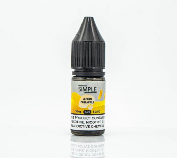 Жидкость Simple Salt Lemon Pineapple 10ml 50mg на солевом никотине со вкусом лимона и ананаса