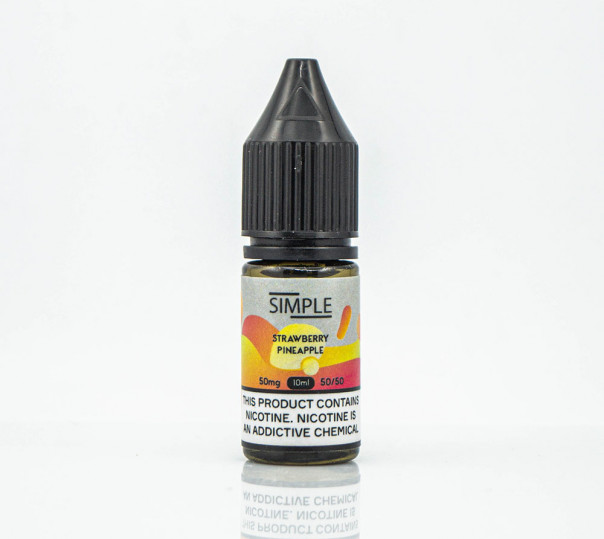 Жидкость Simple Salt Strawberry Pineapple 10ml 50mg на солевом никотине со вкусом ананаса и клубники