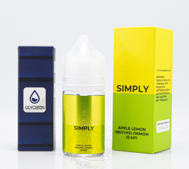 Жидкость Simply Salt Apple Lemon 30ml 50mg со вкусом яблока с лимоном (набор компонентов)