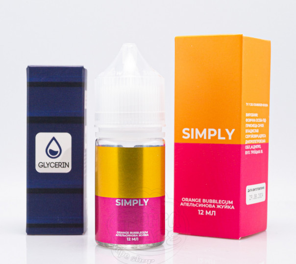 Жидкость Simply Salt Orange Bubblegum 30ml 50mg со вкусом апельсиновой жвачки (набор компонентов)