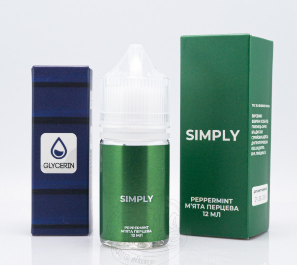 Жидкость Simply Salt Peppermint 30ml 50mg со вкусом перечной мяты (набор компонентов)