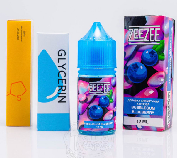 Жидкость ZeeZee Salt Bubblegum Blueberry 30ml 50mg со вкусом черничной жвачки (набор компонентов)