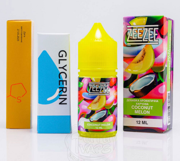 Жидкость ZeeZee Salt Coconut Melon 30ml 50mg со вкусом кокоса и дыни (набор компонентов)
