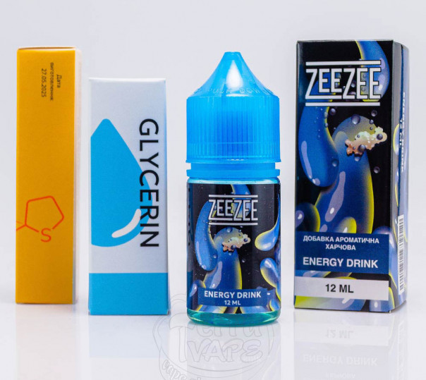 Жидкость ZeeZee Salt Energy Drink 30ml 50mg со вкусом энергетика (набор компонентов)