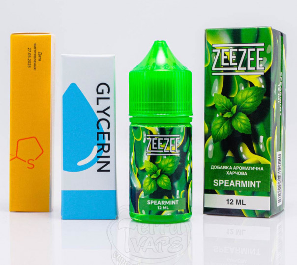 Жидкость ZeeZee Salt Spearmint 30ml 50mg со вкусом перечной мяты (набор компонентов)
