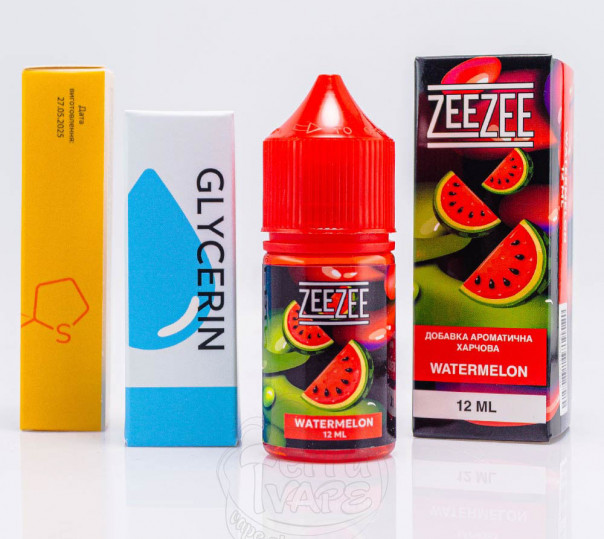 Рідина ZeeZee Salt Watermelon 30ml 50mg зі смаком кавуна (набір компонентів)