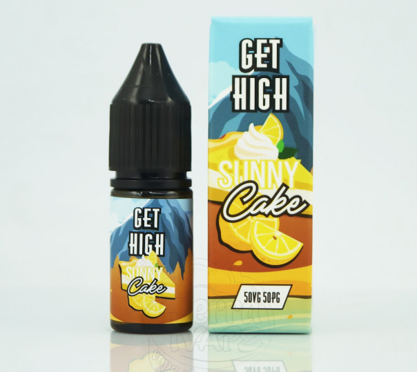 Рідина Get High Salt Sunny Cake 10ml 50mg на сольовому нікотині зі смаком лимонного пирога