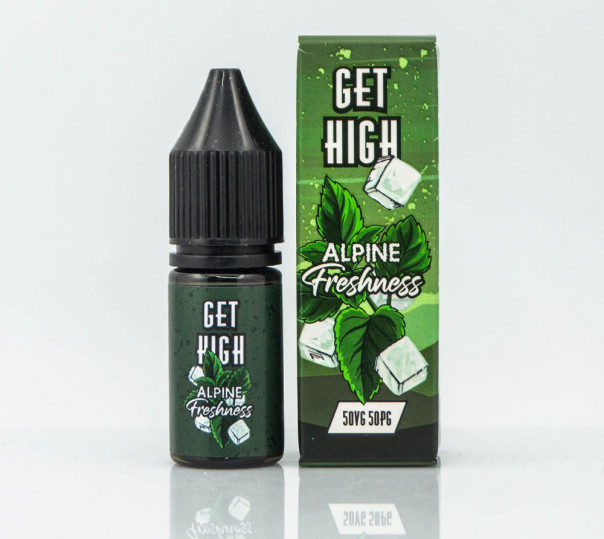 Рідина Get High Salt Alpine Freshness 10ml 30mg на сольовому нікотині зі смаком м'яти