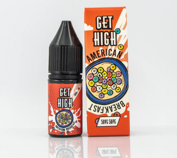 Рідина Get High Salt American Breakfast 10ml 30mg на сольовому нікотині зі смаком сухого сніданку