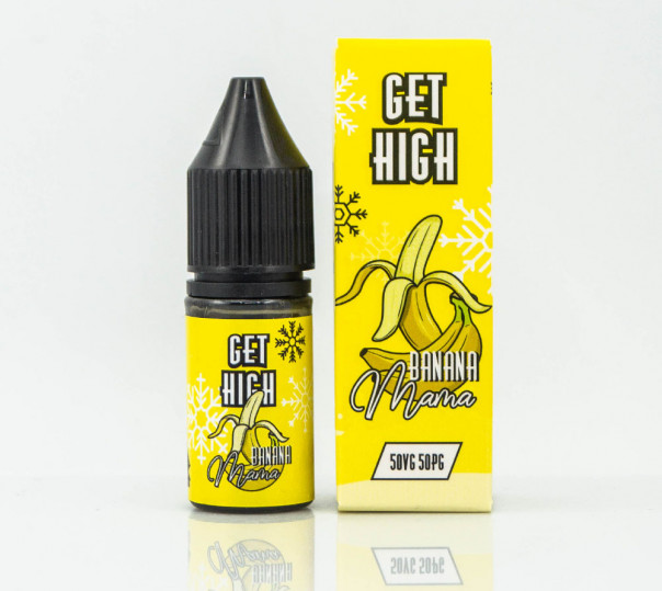 Рідина Get High Salt Banana Mama 10ml 30mg на сольовому нікотині зі смаком банана