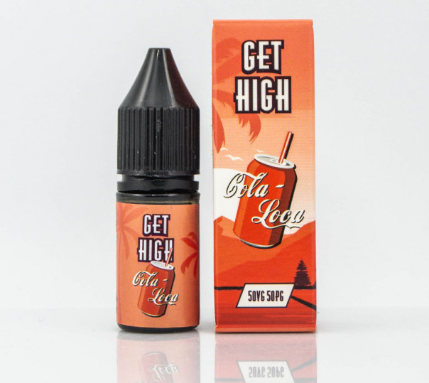 Жидкость Get High Salt Cola-Loca 10ml 30mg на солевом никотине со вкусом колы со льдом