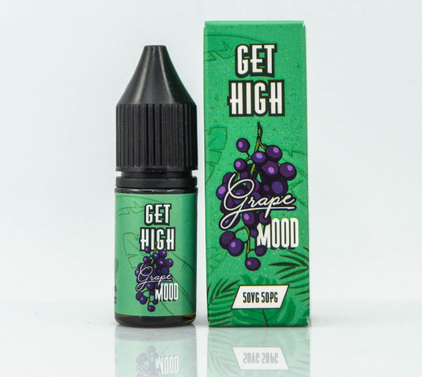 Жидкость Get High Salt Grape Mood 10ml 30mg на солевом никотине со вкусом винограда с холодком