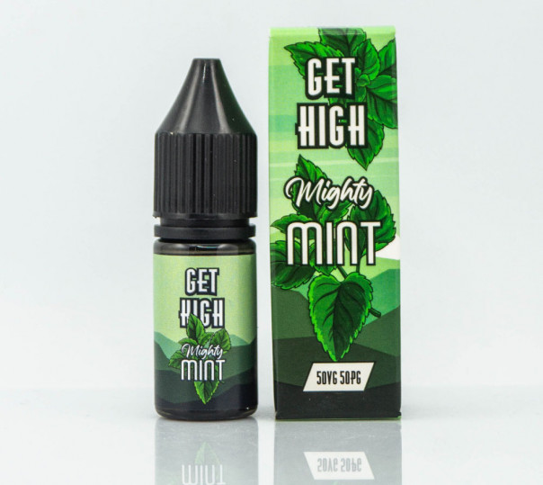 Рідина Get High Salt Mighty Mint 10ml 30mg на сольовому нікотині зі смаком м'яти