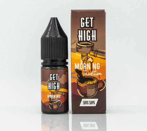 Рідина Get High Salt Morning Tradition 10ml 30mg на сольовому нікотині зі смаком кави